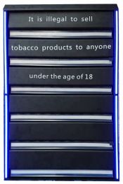 Cigarette Tobacco Display Cabinet 79cm - 6 Shelves - 10 Pusher