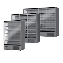 Black Commercial Multideck Glass Door Display Fridge 764 to 1529 litres