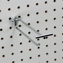 Single Pegboard Hook with Price Tag Arm 150mm