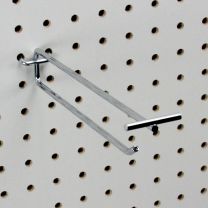 Single Pegboard Hook with Price Tag Arm 200mm