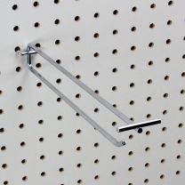 Single Pegboard Hook with Price Tag Arm 250mm