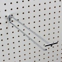 Single Pegboard Hook with Price Tag Arm 300mm