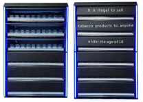 Multi - Cigarette Tobacco Display Cabinet